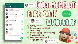 Download lagu CARA MEMBUAT FAKE CHAT WHATSAPP VIRAL DI TIKTOK !! || GAMPANG BANGET & 100% WORK!! 🤩🤩 mp3