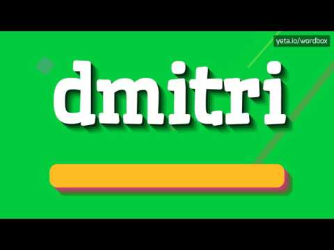 DMITRI - HOW TO PRONOUNCE DMITRI? #dmitri