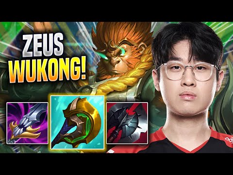 ZEUS IS A MONSTER WITH WUKONG! - T1 Zeus Plays Wukong JUNGLE vs Sejuani! | Season 2023