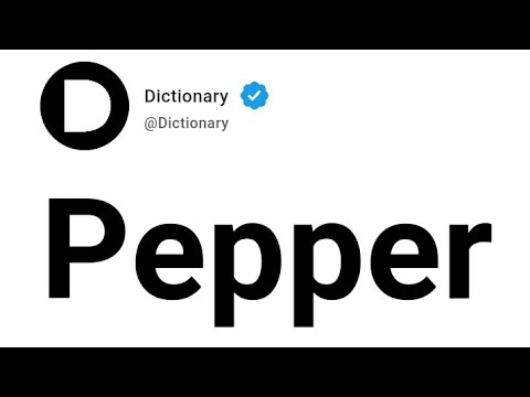 Pepper Meaning In English