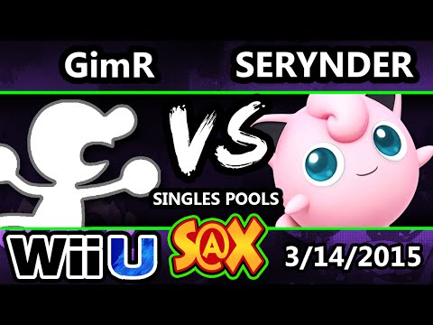 S@X Monthly - VGBC | GimR (G&W) Vs. Serynder (JigglyPuff) SSB4 Pools - Smash 4 - Smash Wii U