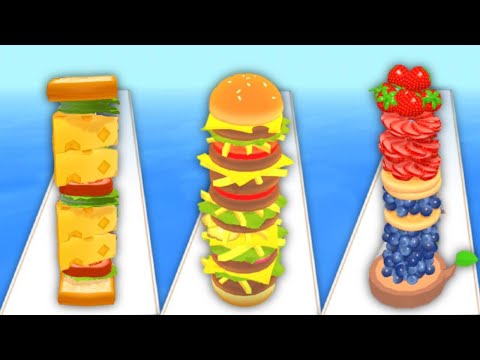 SANDWICH RUNNER vs BURGER RUSH vs PANCAKE RUN - Triple Game