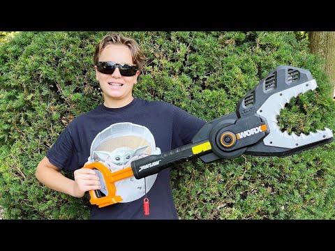 WORX JAWSAW - Electric Chainsaw Unboxing And Review!
