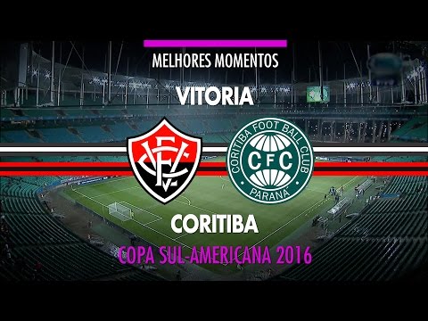 Melhores Momentos - Vitória 2 x 1 Coritiba - Copa Sul-Americana - 25/08/2016