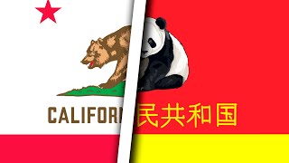 World Flag Animation but Each Country is Californian 🐻