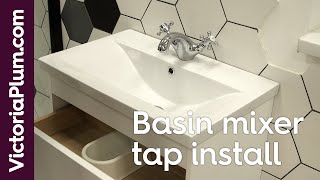 How to fit a basin mixer tap | Bathroom installation guides from Victoria Plum