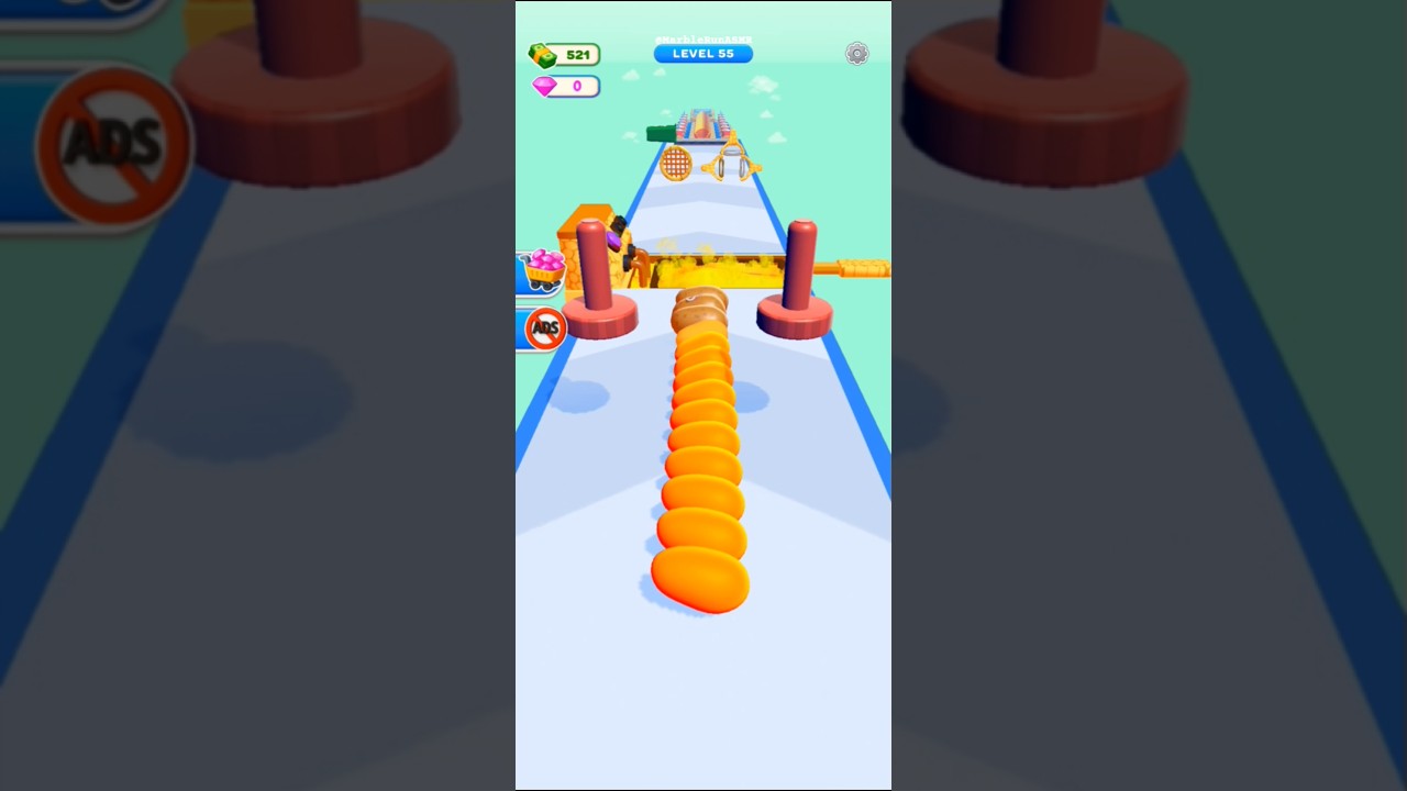 🍟खेल potato Rush Stage-55 Android Game strategy video #shorts #gameplay #खेल @marblerun-asmr