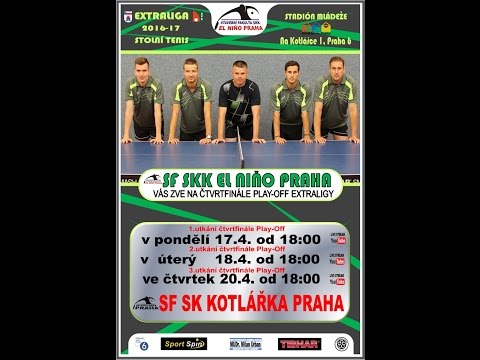 Extraliga Play off - 1.čtvrtfinále SF SKK EL Niňo Praha-SF SK Kotlářka Praha