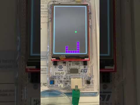 STM32F767ZI Nucleo 144 + 3.5'' TFT Snake Game (TCP control)