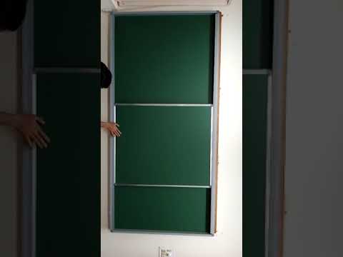 Sliding Glass Notice Board With Lock
