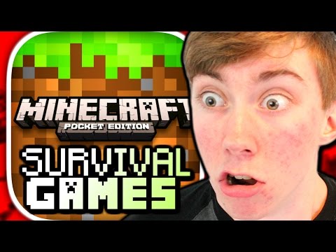 MINECRAFT: POCKET EDITION - SURVIVAL GAMES FAIL (iPhone Gameplay Video)