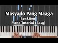 Masyado Pang Maaga - Ben&Ben | Piano Tutorial (easy) with Lyrics and Chords