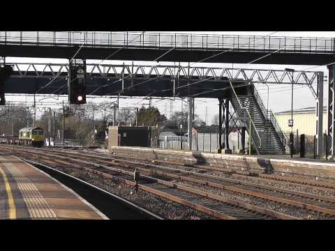 Freightliner Class 66's 66595 & 66599 - Rugeley Trent Valley - Saturday 19th March 2011