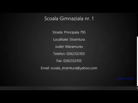 Scoala Gimnaziala nr. 1 Stramtura