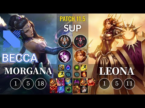 DRX Becca Morgana vs Leona Sup - KR Patch 11.5