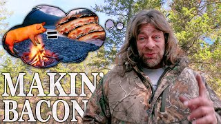Smoking Homemade Bacon in the Bush | PLUS Naming My Little Bushcraft Buddy!