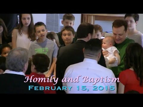 02/15/15 - Homily and Baptism - Fr. Mark Wiesner