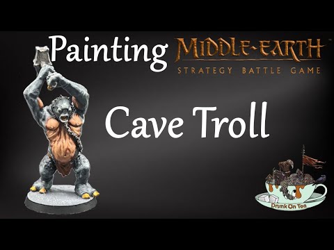 Painting a Cave Troll from The Lord Of The Rings