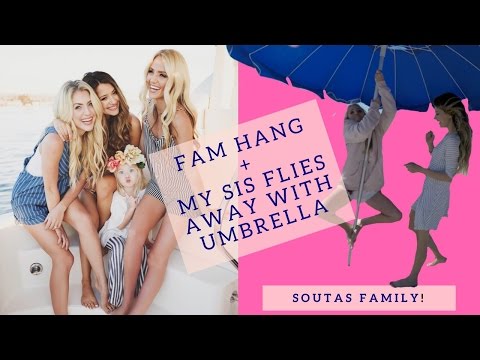 Everleigh vlogs, Savannah flies away with umbrella, family weekend ;)