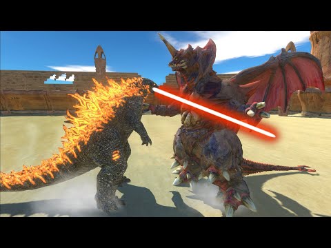 GODZILLA 2021 VS DESTOROYAH in Arena - Animal Revolt Battle Simulator