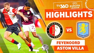 FEYENOORD VS ASTON VILLA HIGHLIGHTS & ALL GOALS 2025 | UEFA EUROPA LEAGUE 25/26 | UEL 25/26