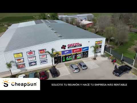 Distribuidora de alimentos GAZZO se pasa a la ENERGÍA SOLAR☀️¡con 25 kW de potencia y 30 paneles!