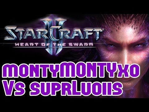 Starcraft 2 Heart of the Swarm Pro Match montyMONTYxo (Protoss) vs suprLuoiis (Terran) EM13 Frost