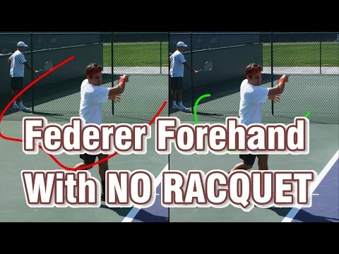 Roger Federer's Forehand Without The Racquet