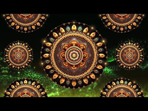Ethnic Mandala Flower Rotation Background 4K Loop Video | No Copyright Background Loop Video
