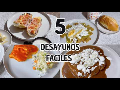 5 DESAYUNOS FÁCILES Y RÁPIDOS