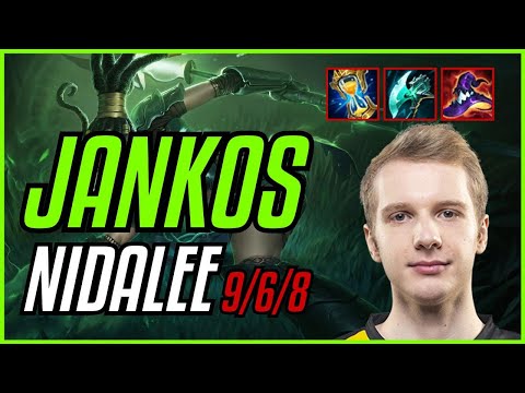 JANKOS - NIDALEE vs LEE SIN JUNGLE - EUW CHALLENGER - PATCH 11.9 QUADRAKILL