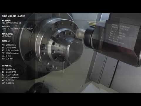 Side Milling on a Lathe with FE11 | ARNO