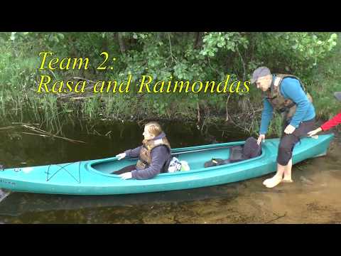Canoeing in the River Būka and Lake Baluošas, Lithuania