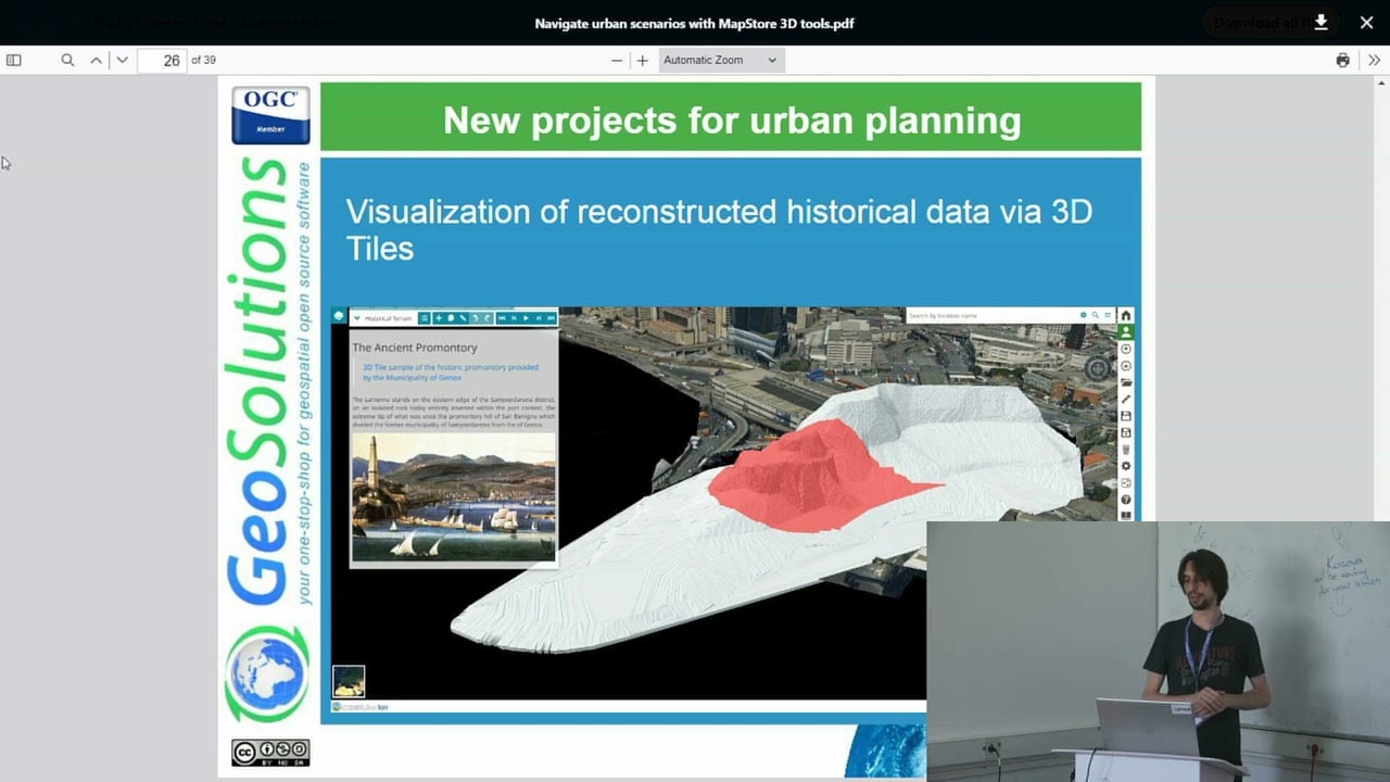 2023 | Navigate urban scenarios with MapStore 3D tools - Stefano Bovio