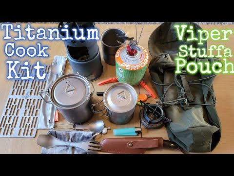 Viper Tactical stuffa pouch load out | Compact titanium cook kit for wild camping, lightweight kit