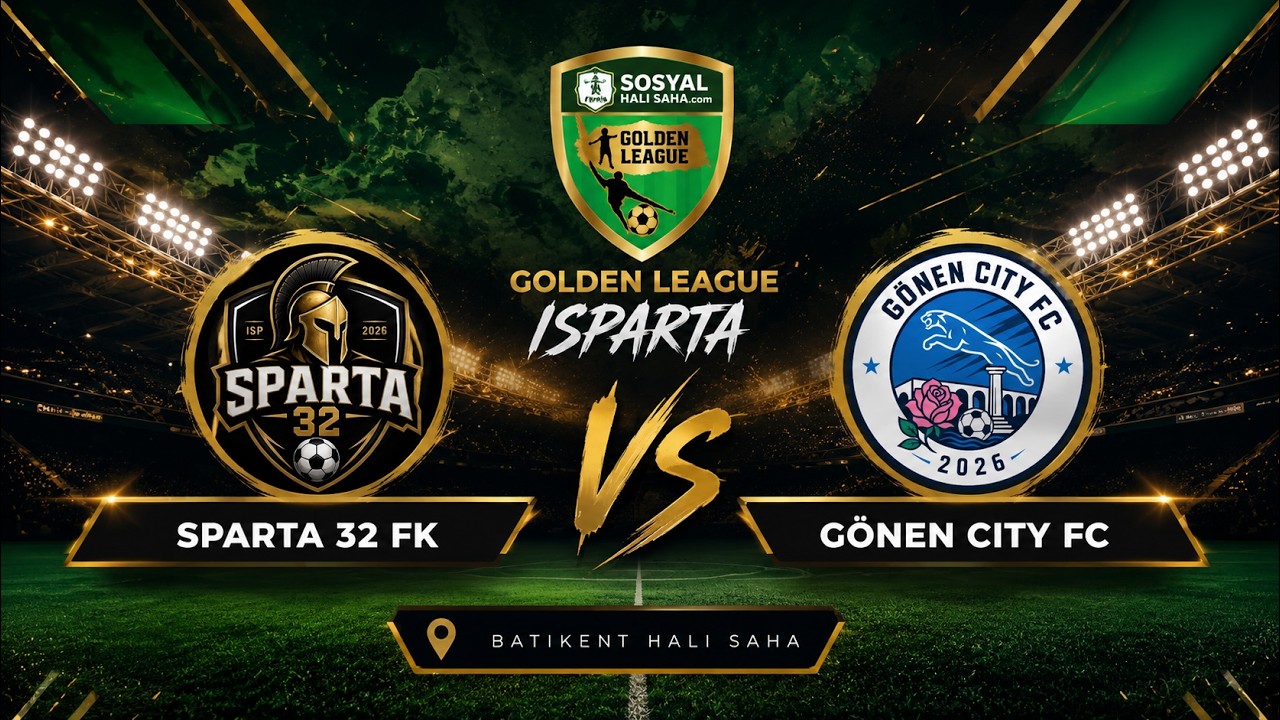 SOSYAL HALI SAHA GOLDEN LEAGUE / 2026 AÇILIŞ SEZONU / ISPARTA / SPARTA 32 FK - GÖNEN CİTY