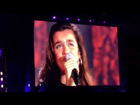 Con Las Ganas - Aitana y Amaia Ft Zahara Concierto Benéfico OT Bernabéu 2018 HD