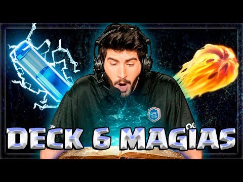 TROLLEI COM O DECK DE 6 MAGIAS NO CLASH ROYALE!