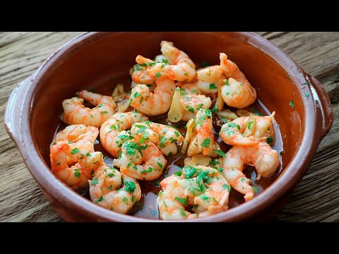 Gambas al Ajillo | Tapa típica española, receta tradicional