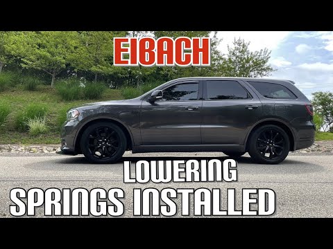 DURANGO RT:EIBACH LOWERING SPRINGS INSTALLED/REVIEW