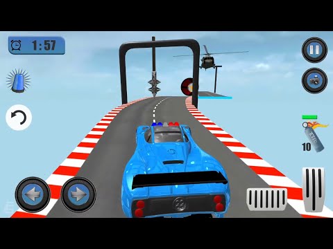 Police Car Driving Impossible Track Stunts #6 | Android Gameplay | Friction Games