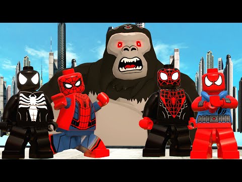 TEAM SPIDER-MAN VS GORILLA GRODD (KING KONG) - EPIC BATTLE
