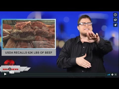 USDA recalls 62K lbs of beef (ASL - 5.24.19)