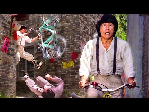 Jackie Chan defeats mobsters with his Fists & a Bicycle | Project A | CLIP