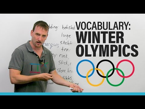 語彙を学ぶ。冬季オリンピックのスポーツ (Learn Vocabulary: Sports of the Winter Olympics)