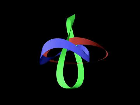 Dynamic interlocking in a Borromean configuration of 3 Möbius strips