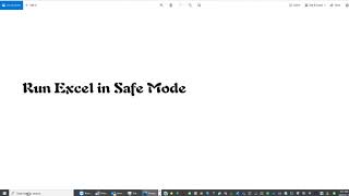 How to Run Excel in Safe Mode