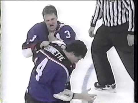 Paul Bissonette vs Dion Phaneuf Prospect Game tilt