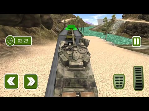 Army Car Transporter 2019 : Airplane Pilot Games ||  load One Tank  || level-5