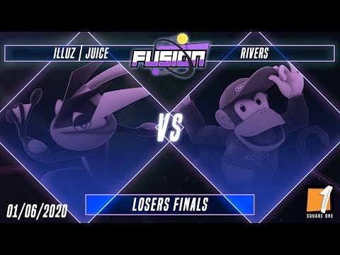 Fusion #5 - Illuz | Juice (Greninja) Vs. Rivers (Diddy Kong) - Losers Finals - Smash Ultimate